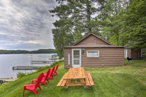 Lakefront Minocqua Cabin with Dock and Fire Pit!